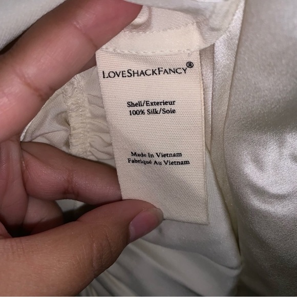 LoveShackFancy White Silk Dress - Picture 8 of 9